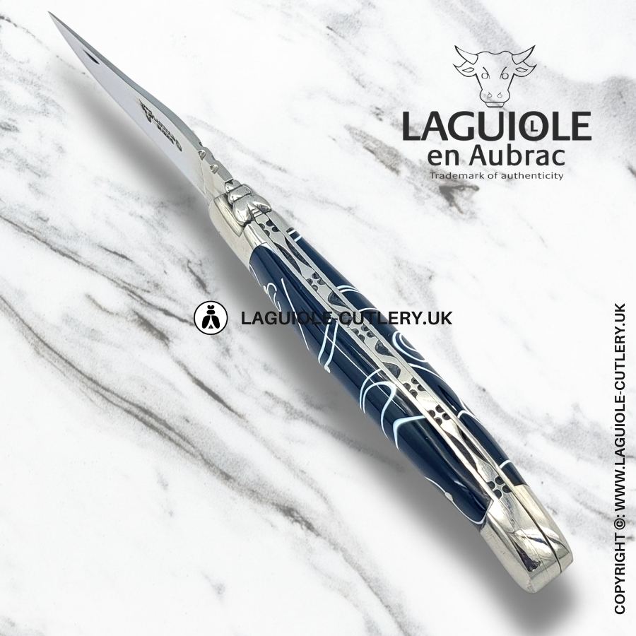 laguiole en aubrac pocket knife black acrylic