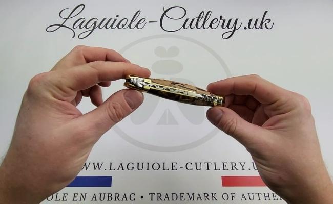 laguiole corkscrew knife vine stock brass video
