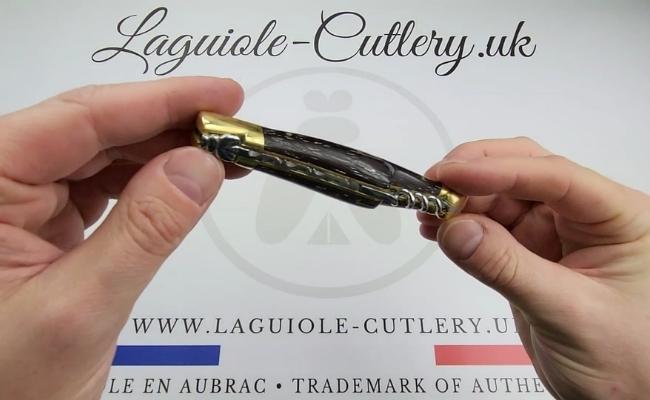 laguiole corkscrew knife wenge brass video