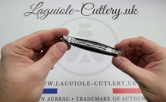 laguiole knife buffalo bark horn video