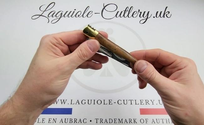 laguiole knife vine stock brass video