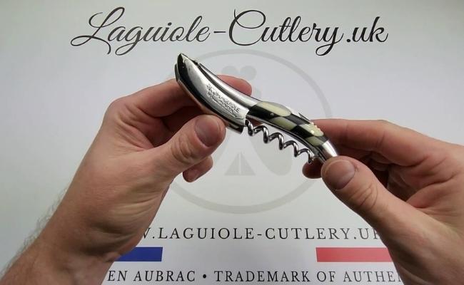 laguiole corkscrew ebony bone inlay video