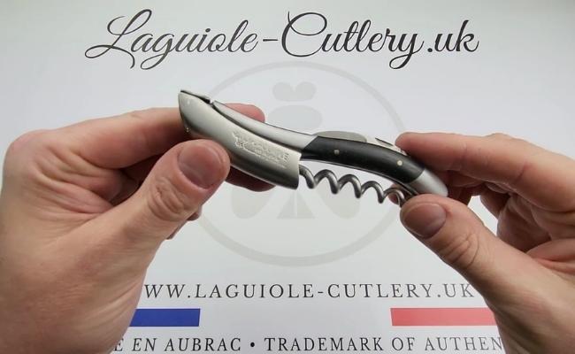laguiole corkscrew ebony wood video
