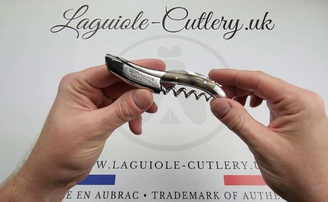 laguiole corkscrew horn tip video