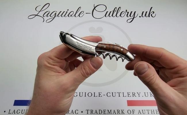 laguiole corkscrew snakewood video