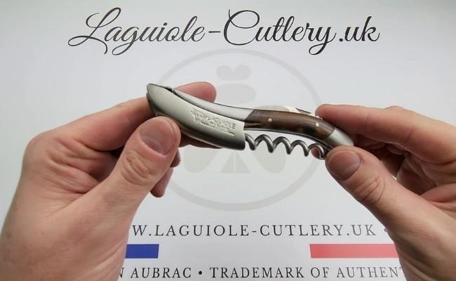 laguiole corkscrew vine stock video