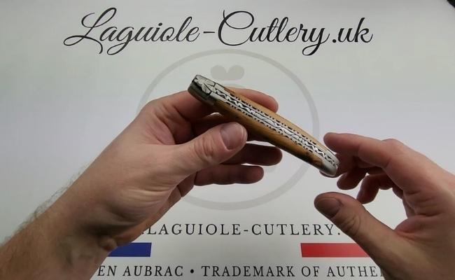 laguiole knife juniper double plate video
