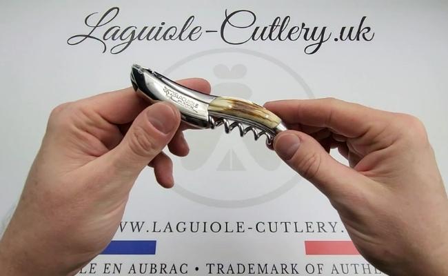 laguiole sommelier corkscrew bark of mammoth ivory video