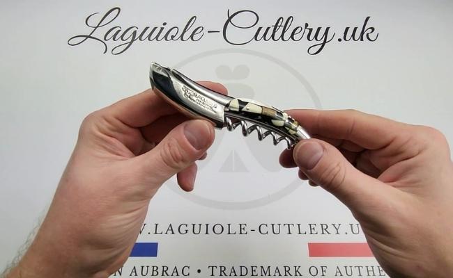 laguiole sommelier corkscrew nougatine ivory video