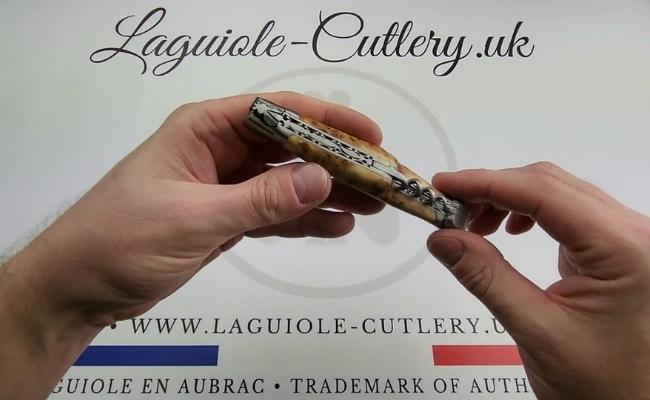 laguiole corkscrew knife juniper double plate video