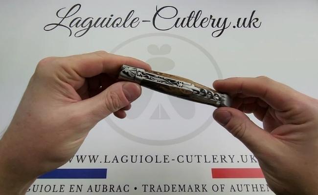 laguiole corkscrew knife vine stock double plate video
