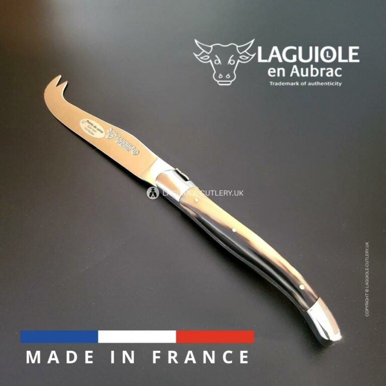 laguiole cheese knife zebu horn tip