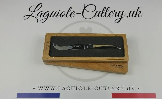 laguiole cheese knife zebu horn tip