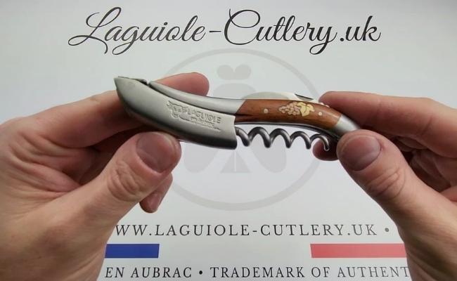 laguiole corkscrew grape marquetry snakewood video