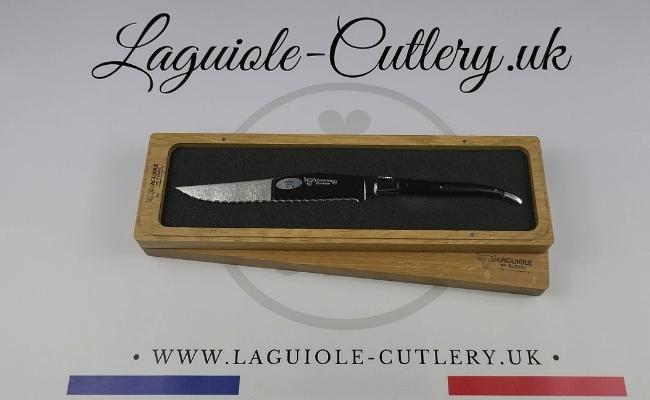 classic laguiole bread knife ebony wood