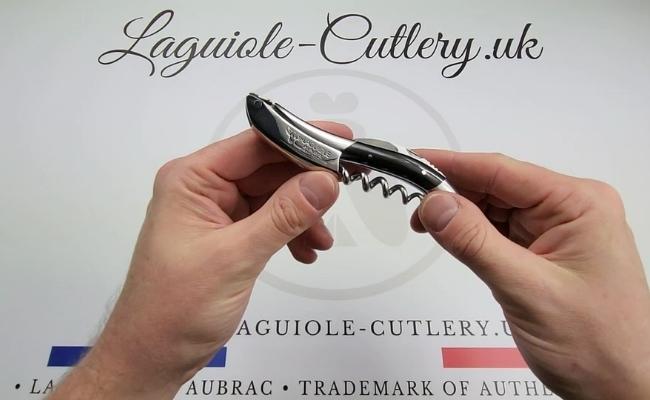 laguiole corkscrew buffalo horn video