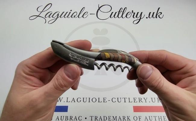 laguiole corkscrew rainbow marquetry video