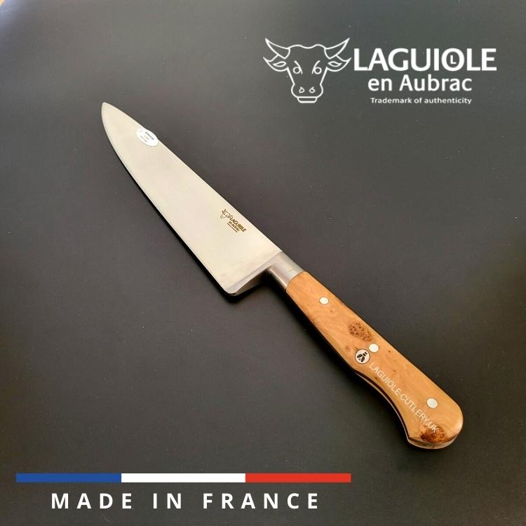 laguiole chef knife juniper wood