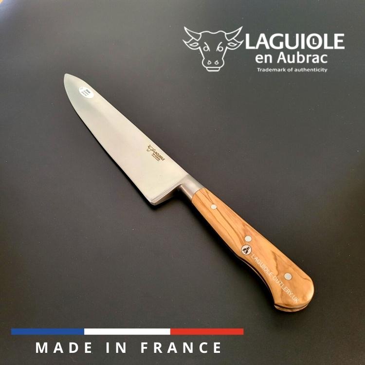 laguiole chef knife olivewood