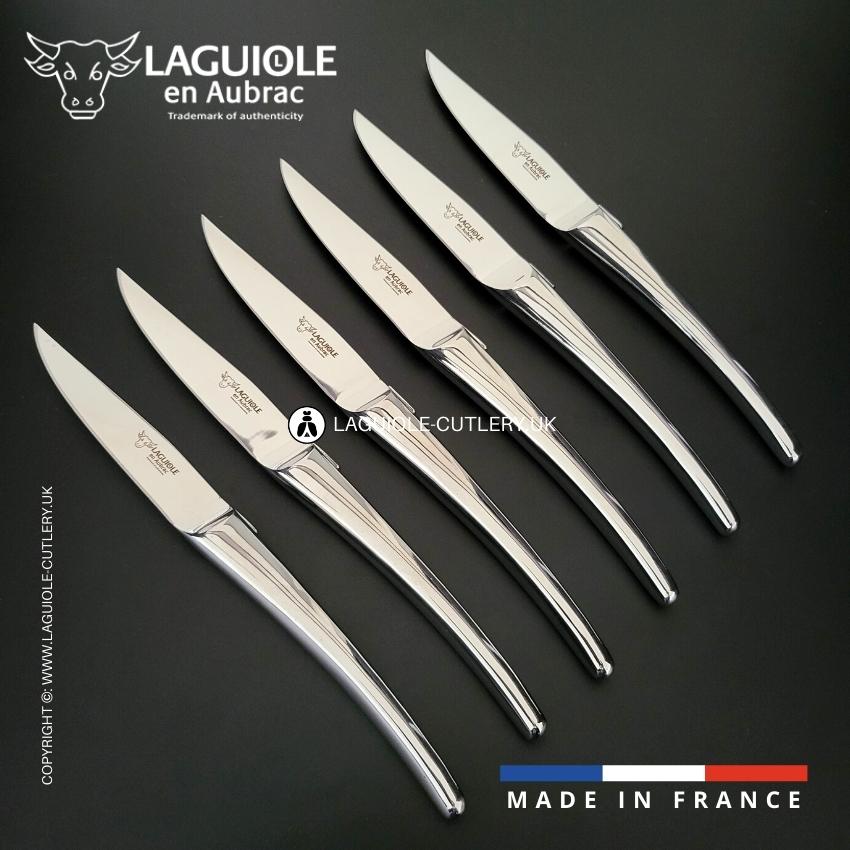 6 piece steak knife set monobloc shiny
