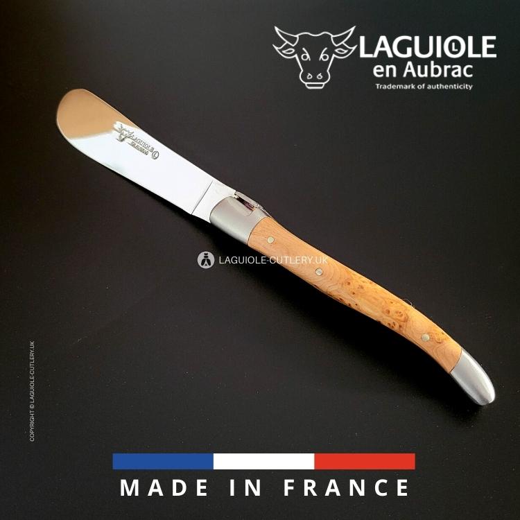 laguiole butter knife juniper wood