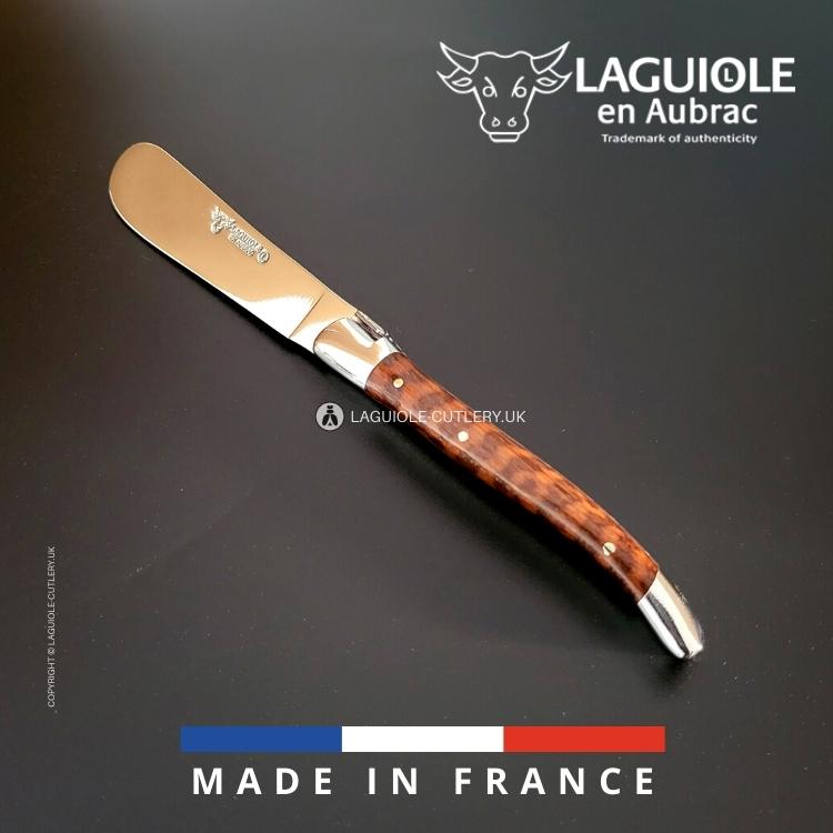 laguiole butter knife snakewood