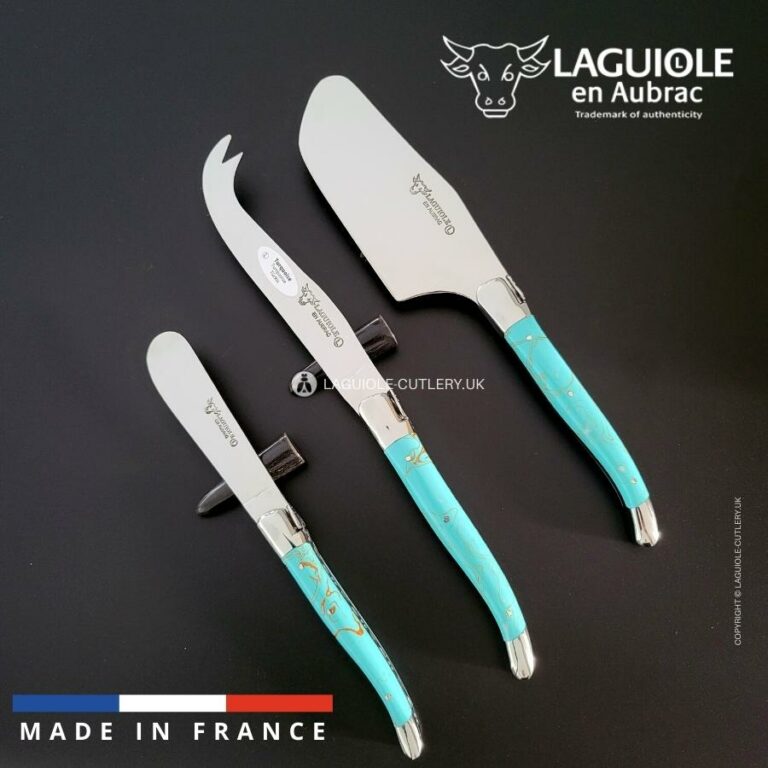 laguiole cheese set uk turquoise stone handle