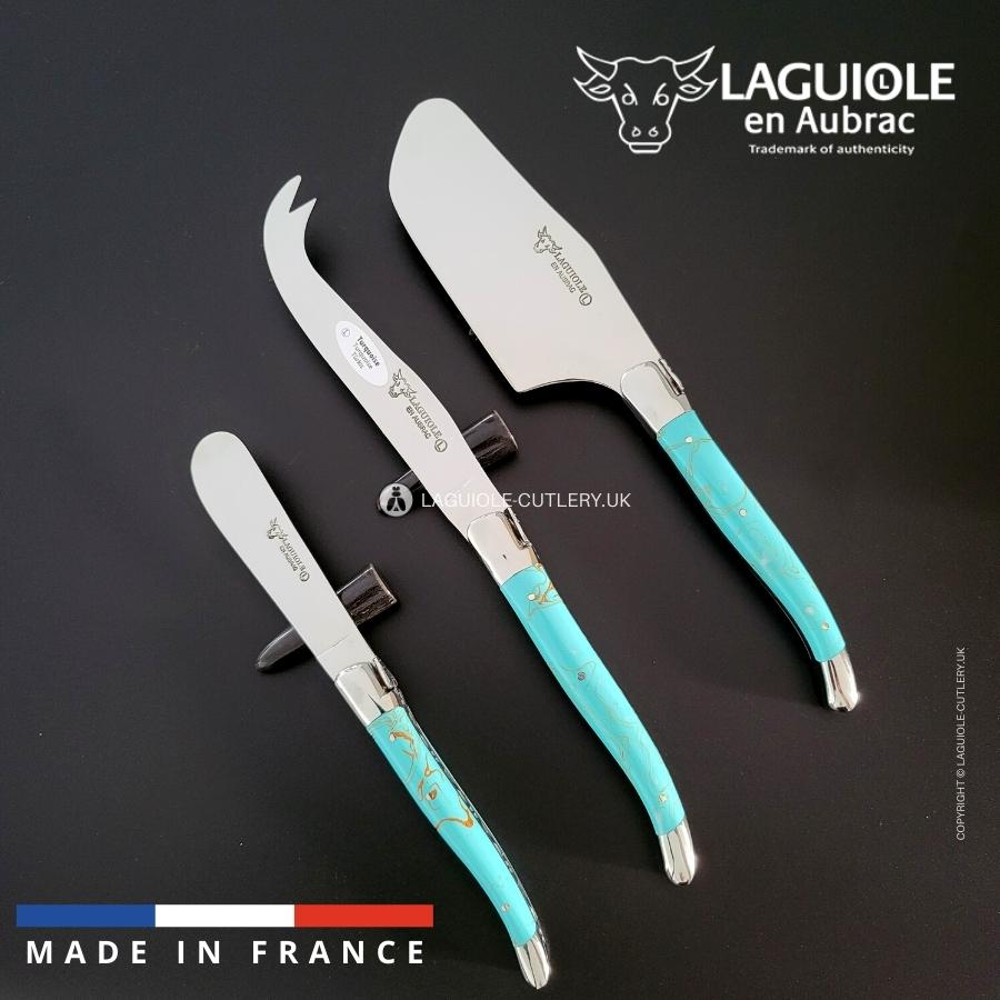 laguiole cheese set uk turquoise stone handle
