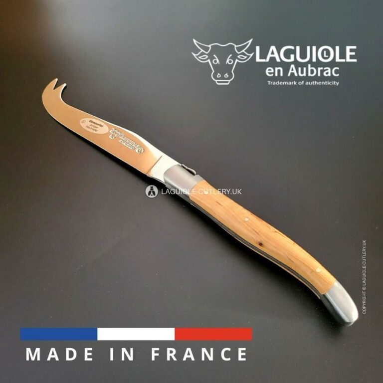 laguiole cheese knife juniper wood