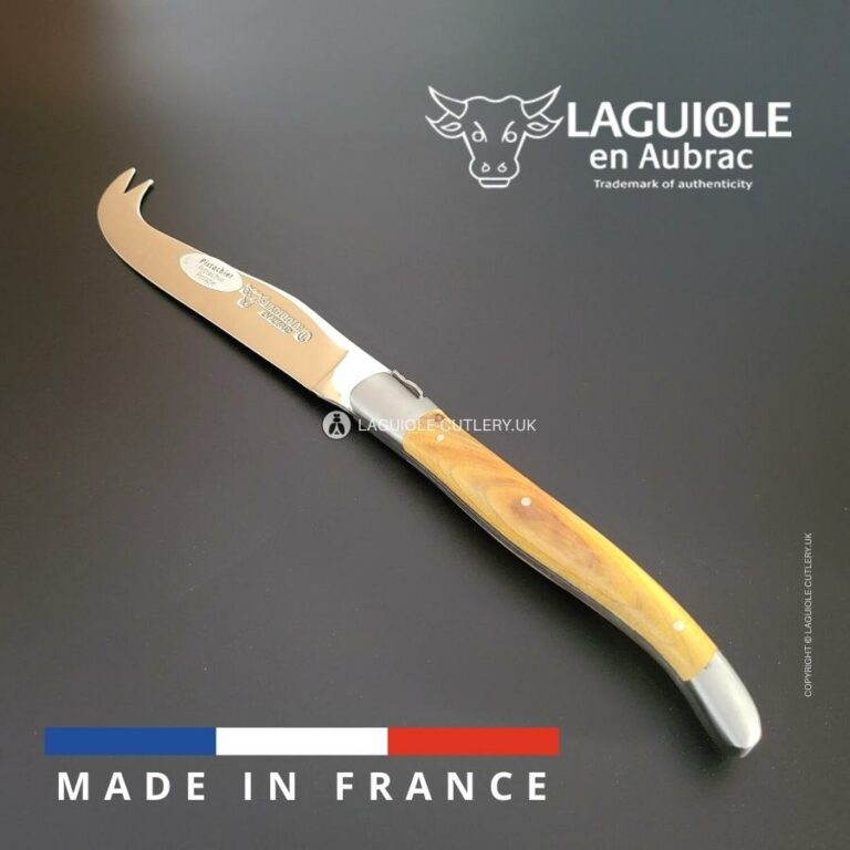 laguiole cheese knife pistachio wood