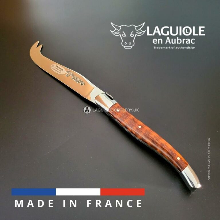 laguiole cheese knife snakewood