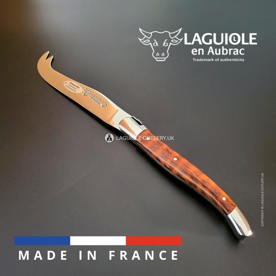 laguiole cheese knife snakewood