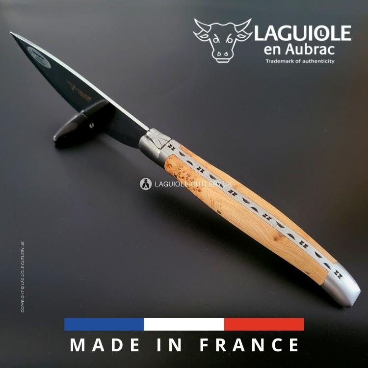 laguiole pizza knife juniper wood