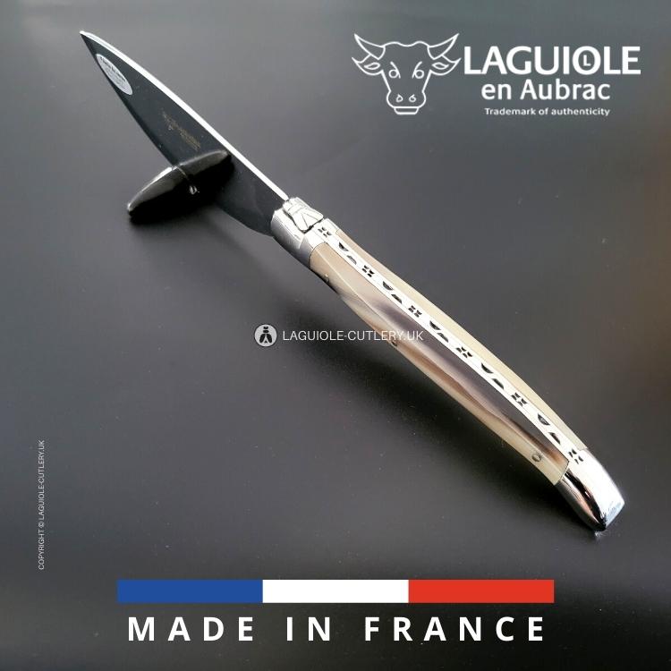 laguiole pizza knife zebu horn tip