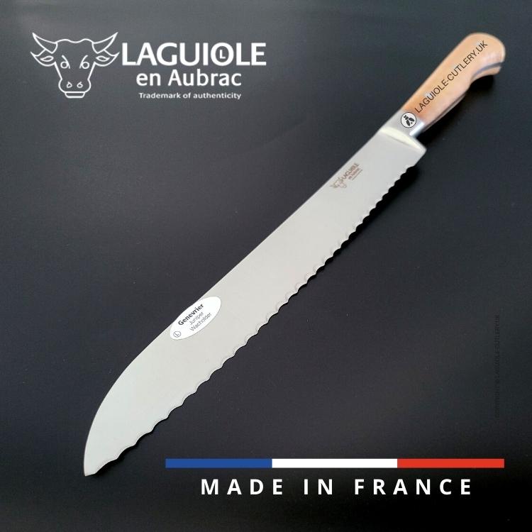 laguiole bread knife juniper wood
