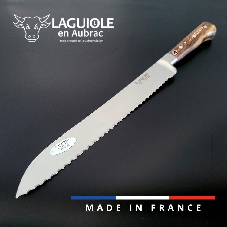 laguiole bread knife pistachio wood