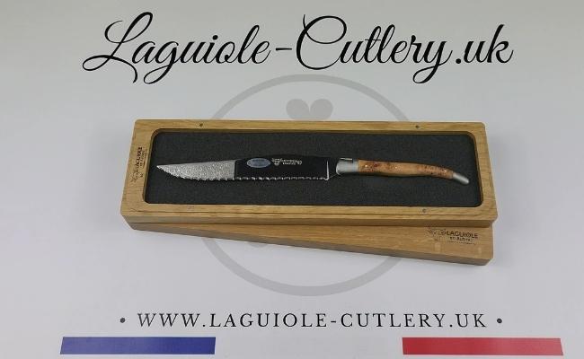 classic laguiole bread knife juniper wood