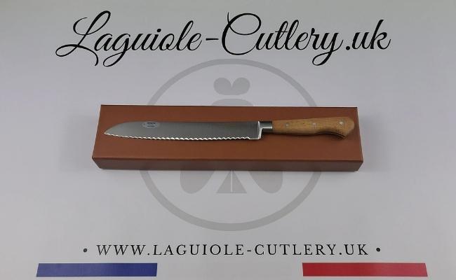 laguiole bread knife juniper wood