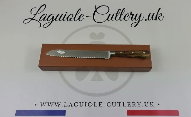 laguiole bread knife pistachio wood