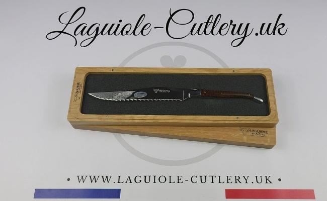 classic laguiole bread knife snakewood