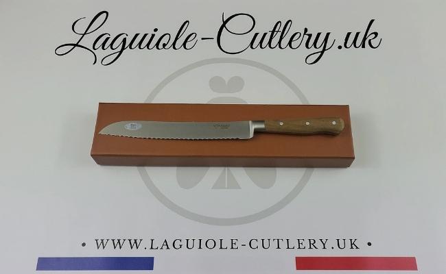 laguiole bread knife walnut wood