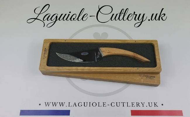 le buron laguiole cheese knife juniper wood handle