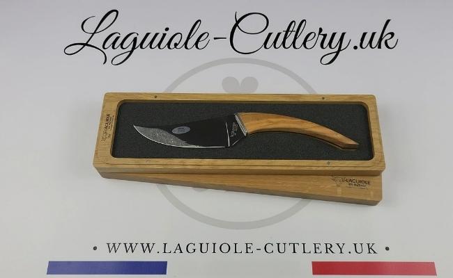 le buron laguiole cheese knife olivewood handle