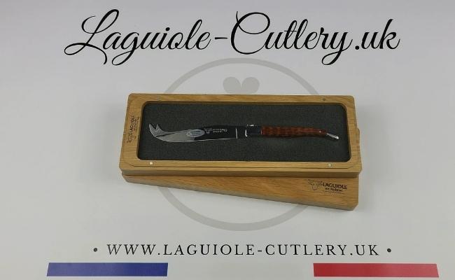 laguiole cheese knife snakewood