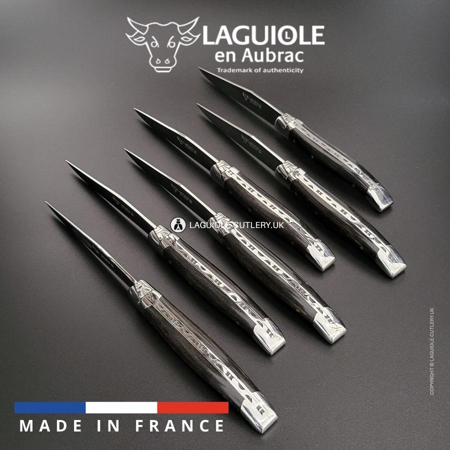 set of 6 laguiole dessert knives