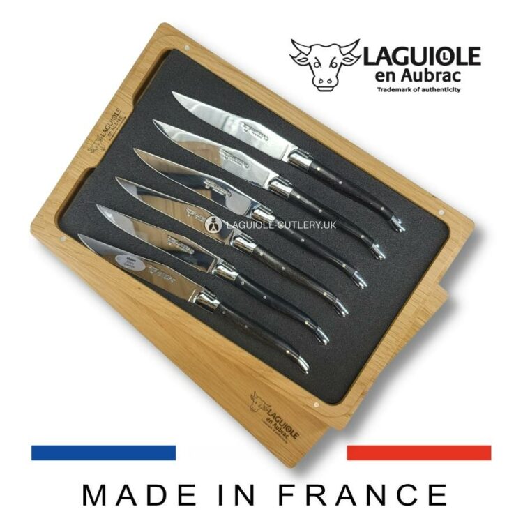 set of 6 laguiole dessert knives
