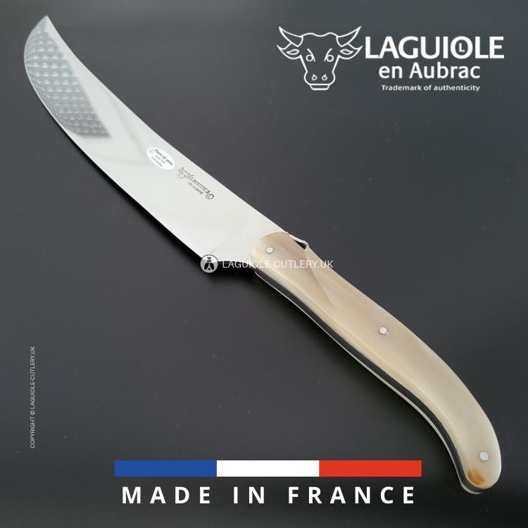 champagne saber laguiole zebu hrn tip handle
