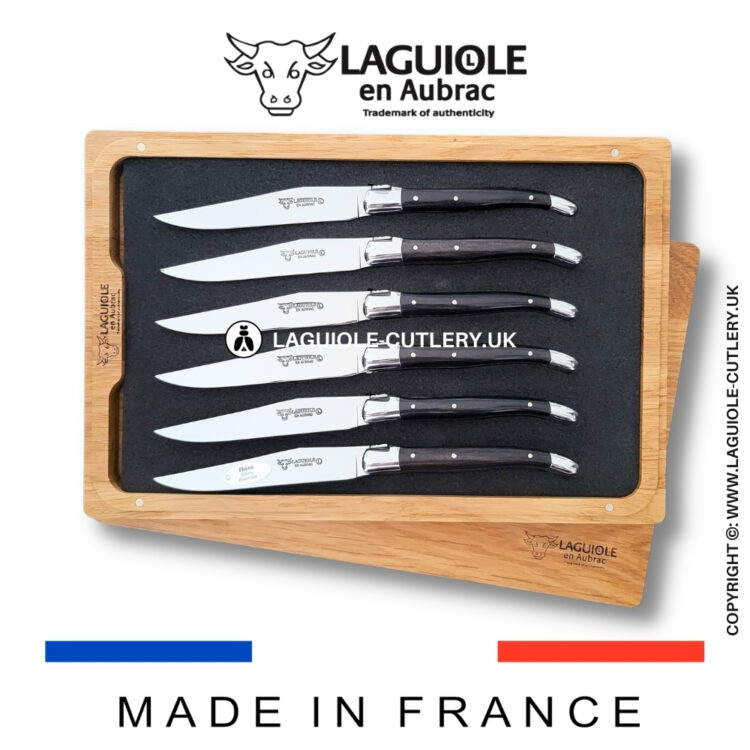 set of 6 laguiole dessert knives
