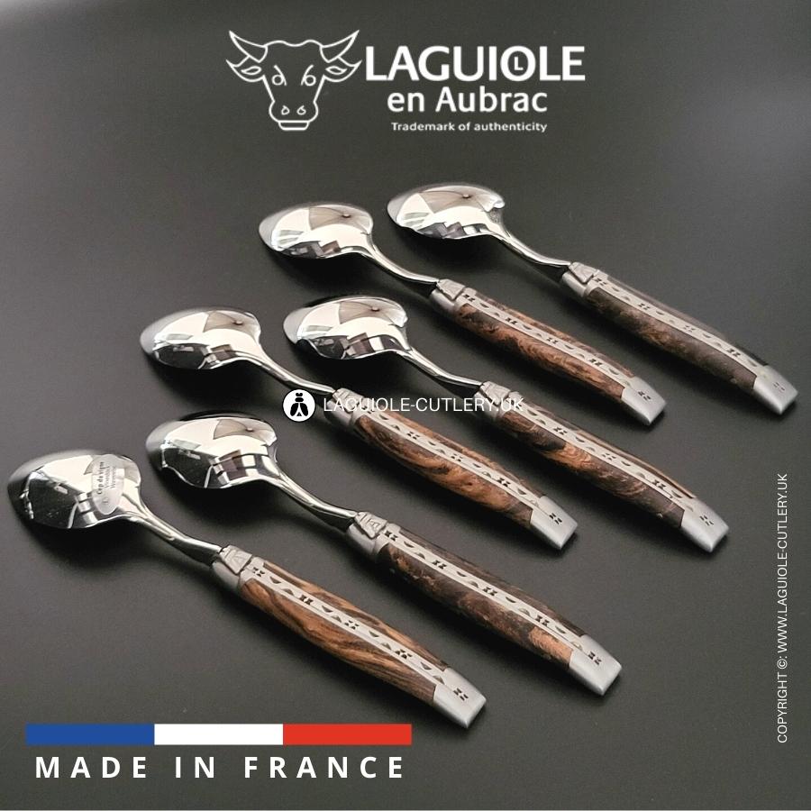 cuillères à dessert laguiole en cep de vigne