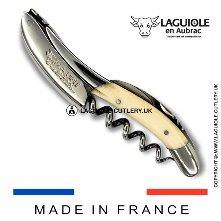 laguiole sommelier corkscrew cattle bone